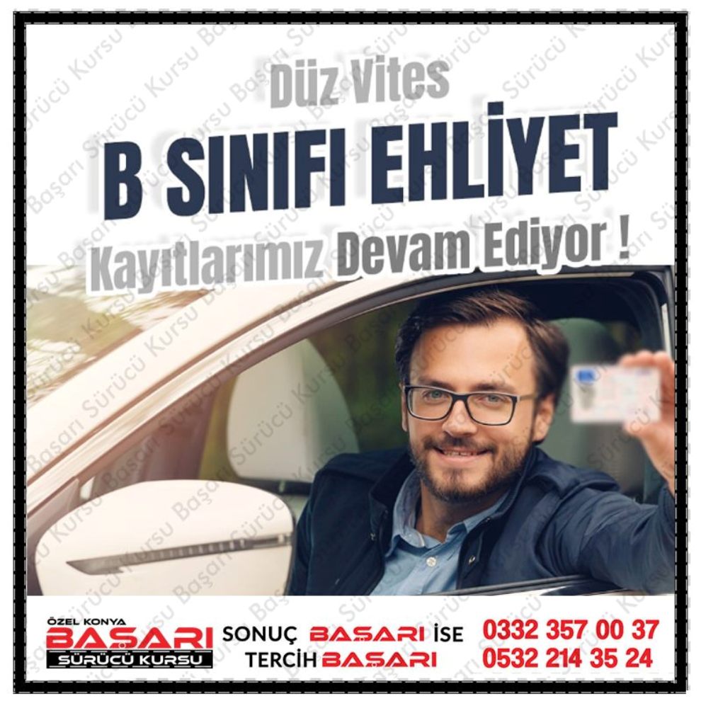 Başarı Sürücü Kursu Meram Karatay Selçuklu